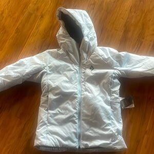 Brand New Black Diamond Belay Parka, Women’s Large, color: belay blue